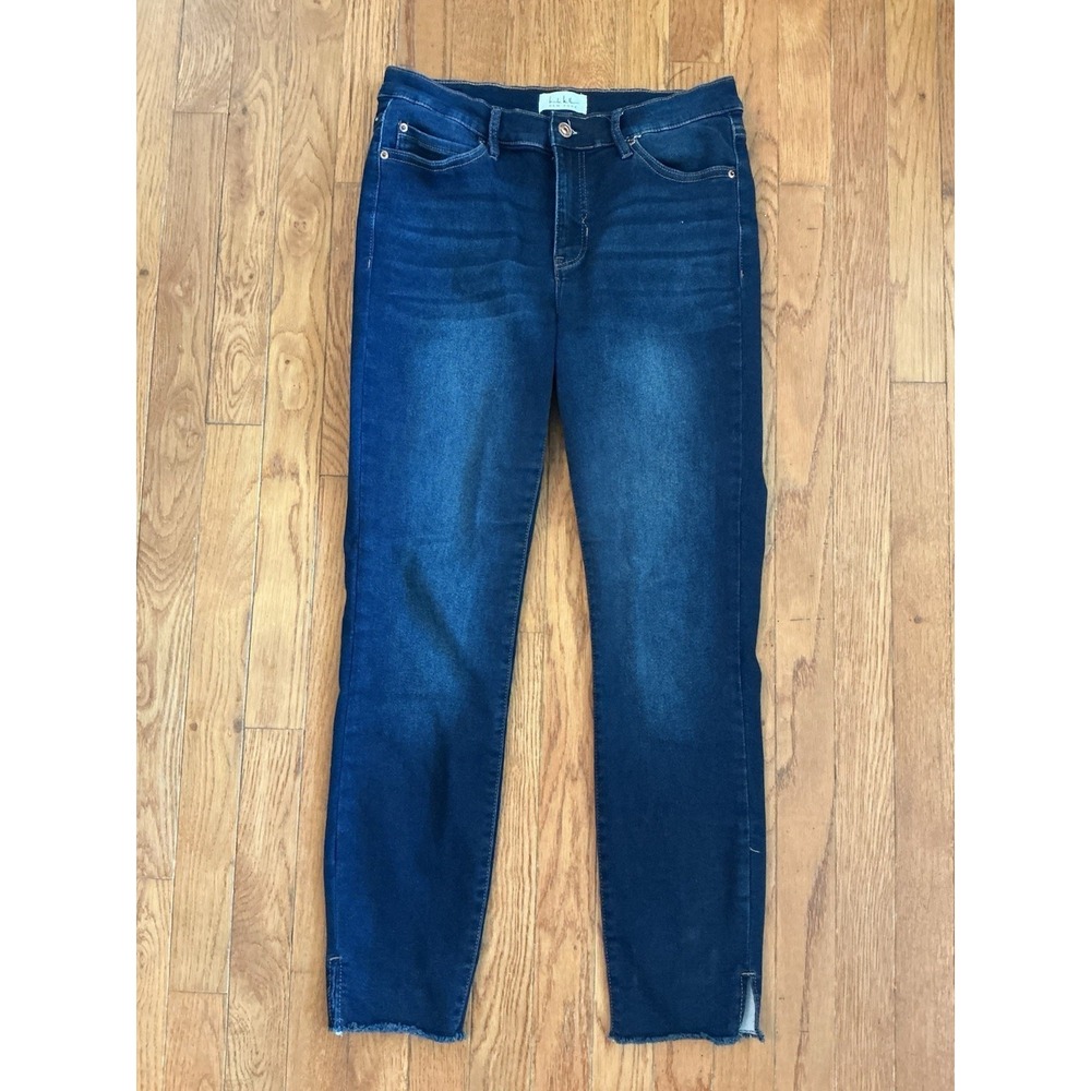 Nicole Miller Jeans Womens 8 Blue SOHO High Rise Ankle Skinny Dark Wash Denim